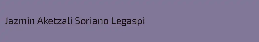 Jazmin Aketzali Soriano Legaspi
